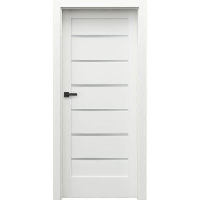 DRZWI WEWNĘTRZNE PORTA Z SZYBĄ VERTE HOME J 6 BIAŁY