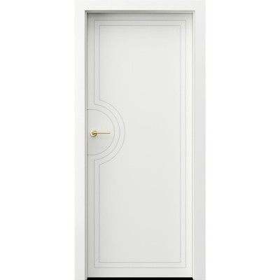 DRZWI WEWNĘTRZNE PEŁNE PORTA ART DECO 5 LAKIER BIAŁY