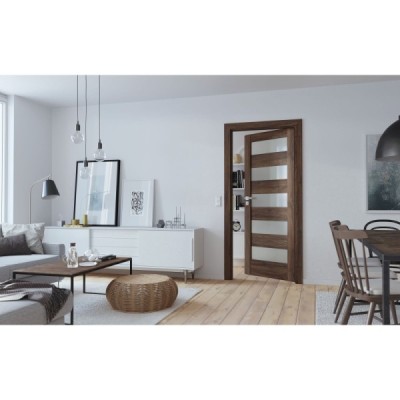 DRZWI WEWNĘTRZNE PORTA PEŁNE VERTE HOME C 0 DĄB SZKARŁATNY