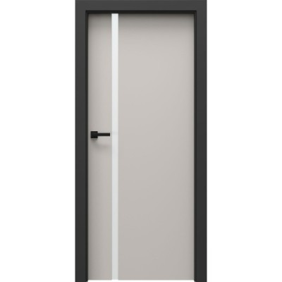 DRZWI WEWNĘTRZNE Z SZYBĄ PORTA LOFT 4A OKLEINA KASZMIR MATT