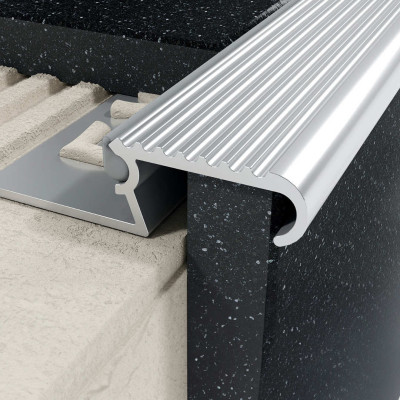 EXCELLENT PROFIL Z SCHODOWY ALUMINIOWY SUROWY 10 MM LIPBASE.250