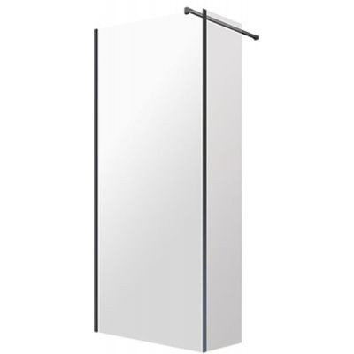 OMNIRES MARINA KABINA TYPU WALK-IN ZE ŚCIANKĄ BOCZNĄ, 110 X 30 CM MA1130BLTR