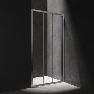 OMNIRES BRONX DRZWI PRYSZNICOWE PRZESUWNE TRÓJDZIELNE, 110 CM S20A3110CRTR