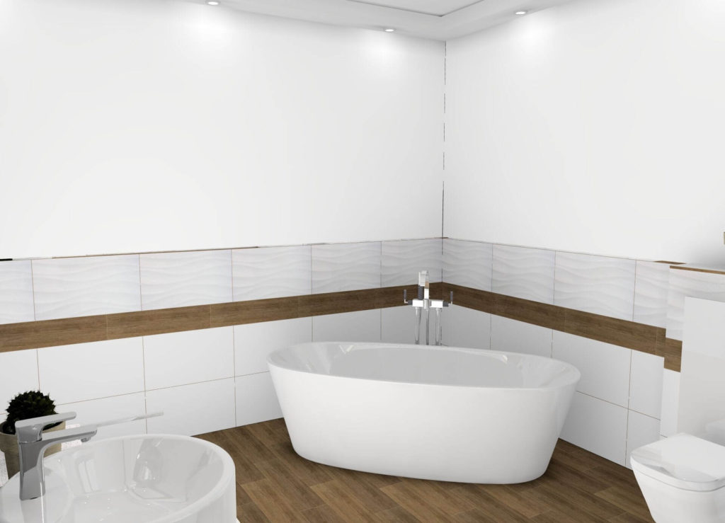 Relaks, świeżość i elegancja – minimalistyczny salon kąpielowy w odcieniach bieli