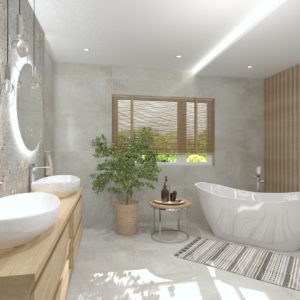 Luksusowy pokój kąpielowy