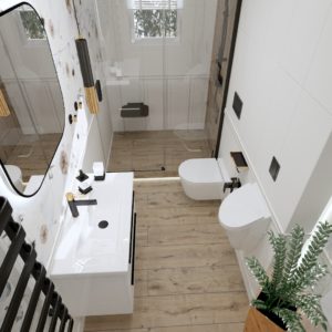 Oryginalna i prosta łazienka